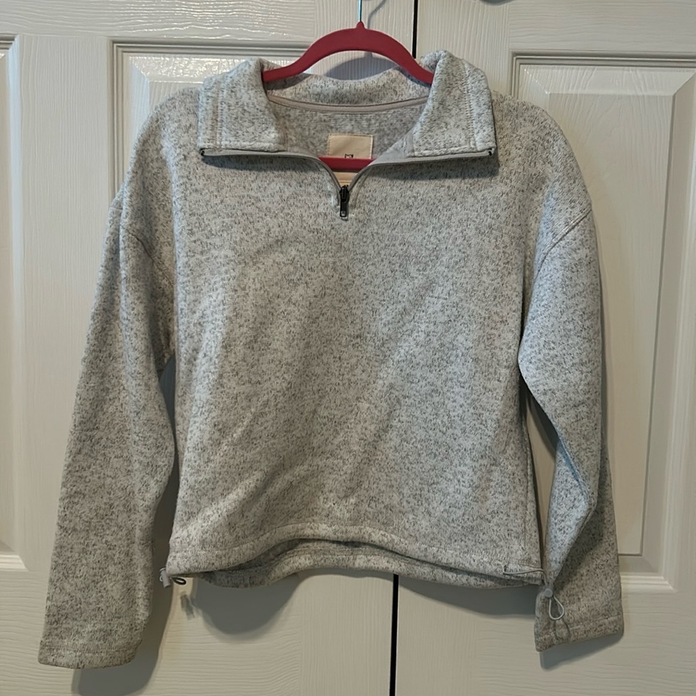 XS Heather gray quarter zip